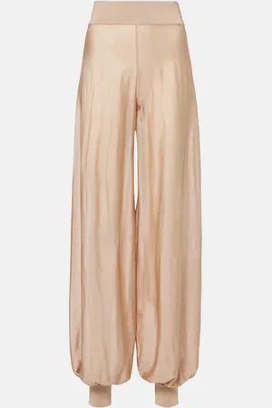 Alaïa Alaïa Pantaloni a gamba larga in maglia