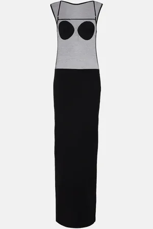 Jacquemus Abito lungo Platano in jersey