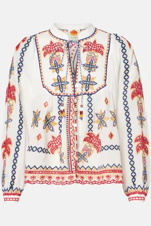 Farm Rio Blusa Mary’s Tiles in cotone
