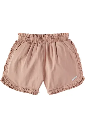 Donsje Shorts Niven in misto cotone con volant