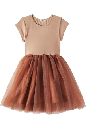 Donsje Abito Timie in jersey e tulle
