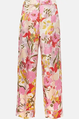 Max Mara Pantaloni a gamba larga Leda in seta