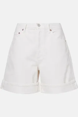 AGOLDE Shorts di jeans Dame a vita alta