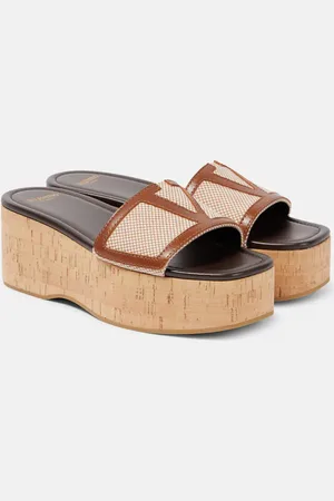 VALENTINO GARAVANI Sandali Viva Superstar in canvas e pelle