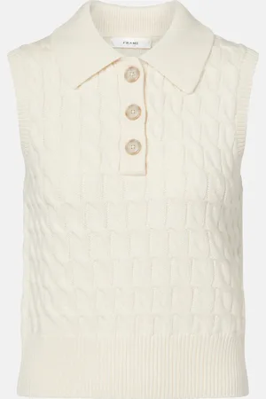 Frame Gilet The Cable Polo in lana