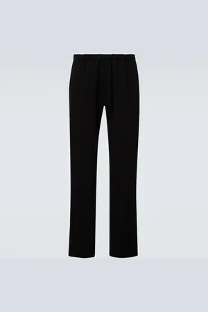 WALES BONNER Pantaloni Tempo in lana grain de poudre