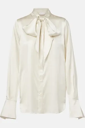 Nina Ricci Blusa in raso con fiocco