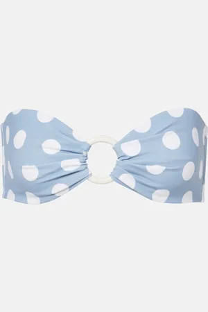 Marysia Top bikini a fascia Coronada a pois
