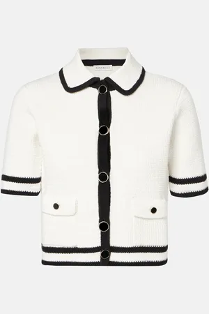 Nina Ricci Cardigan in tweed di misto cotone