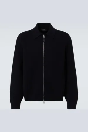 Dunhill Giacca blouson in cotone e cashmere
