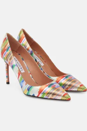 Aquazzura Pumps Purist 85 in pelle con stampa
