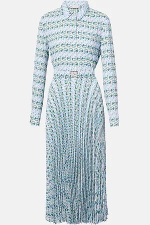 Tory Burch Abito midi in twill con stampa