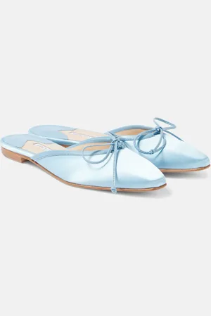 Manolo Blahnik Mules Ballerimu in raso