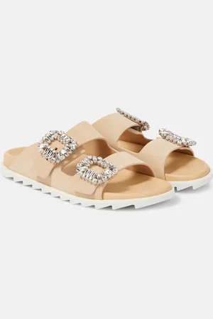 Roger Vivier Sandali Slidy Viv’ in suede