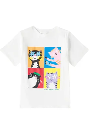 Stella McCartney T-shirt in jersey di cotone con stampa