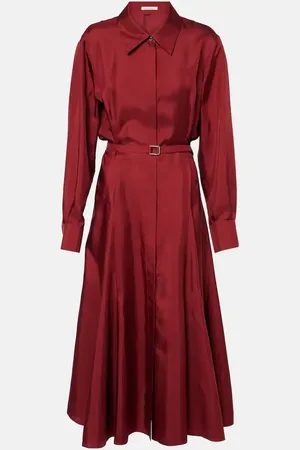 EMILIA WICKSTEAD Abito chemisier Riko in twill di seta