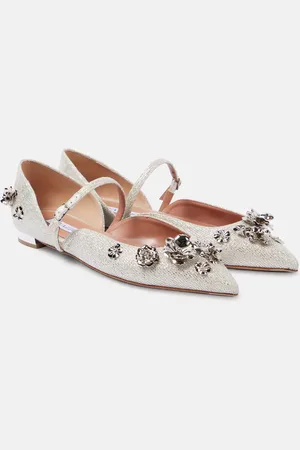 Aquazzura Ballerine Bloom con applicazioni floreali
