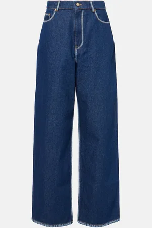 Nina Ricci Jeans a gamba larga e vita alta