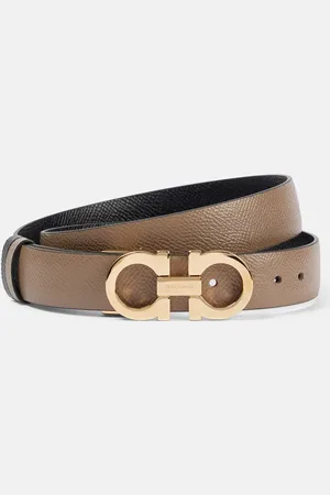Salvatore Ferragamo Cintura reversibile Gancini in pelle