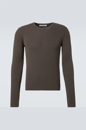 OUR LEGACY Pullover Compact in cotone a coste