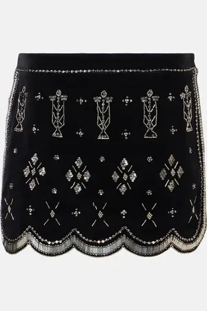 Isabel Marant Minigonna Handore in velluto di cotone