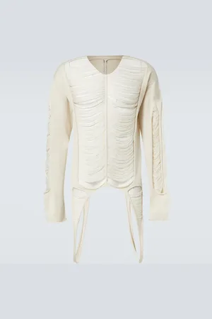 Rick Owens Pullover in lana distressed