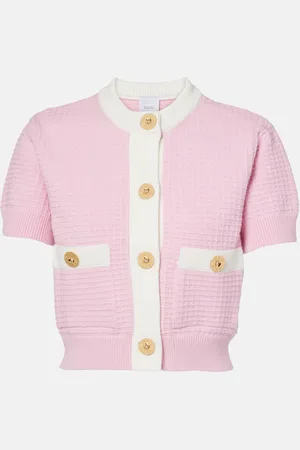 Patou Cardigan in cotone a nido d’ape