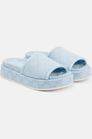 Gucci Sandali Clarice in canvas GG