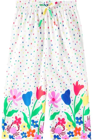 FÁBULA Fábula Pantaloni a gamba larga in cotone a pois