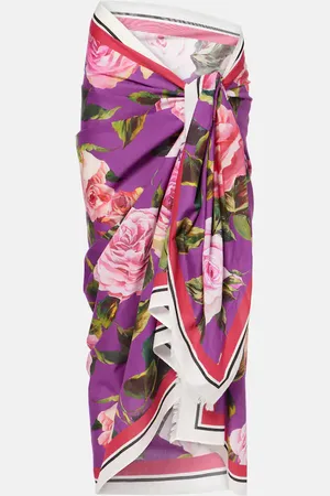 Dolce & Gabbana Pareo in cotone con stampa