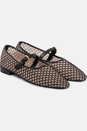 ULLA JOHNSON Ballerine Mary Jane Isobel in mesh