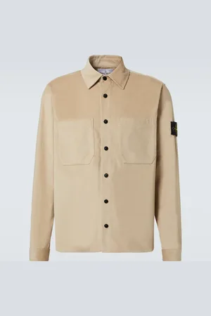 Stone Island Camicia Compass in velluto a coste