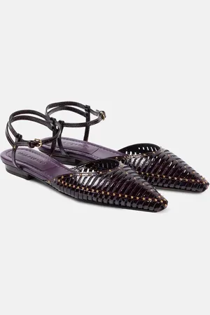 ULLA JOHNSON Ballerine Violette in vernice