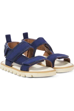 PèPè PèPè Sandali in suede rifiniti in grosgrain