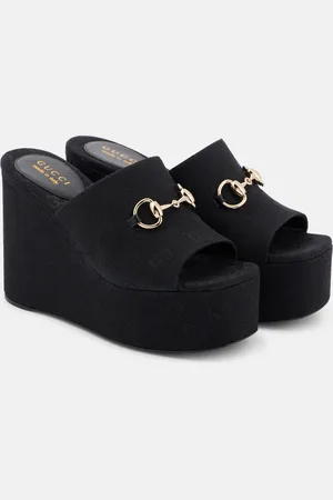 Gucci Sandali Carmen Horsebit 60 in canvas