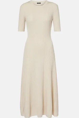 Joseph Abito midi in maglia di lana a coste