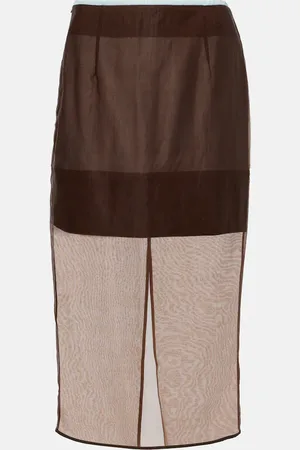 JACQUES WEI Gonna midi in chiffon