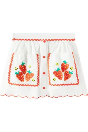 Stella McCartney Gonna in lino e cotone