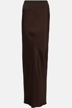 Rick Owens Gonna lunga in raso