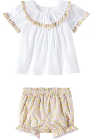 PATACHOU Top e shorts in cotone con stampa