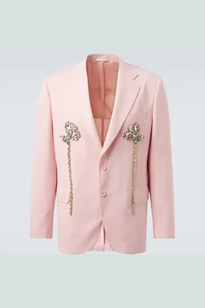 Simone Rocha Blazer monopetto con cristalli