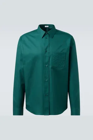 Loewe Camicia Anagram in misto cotone