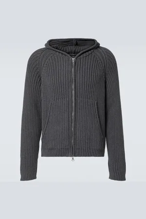 OUR LEGACY Felpa Level in cotone con zip e capuccio