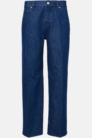 Gucci Jeans regular con finiture in pelle