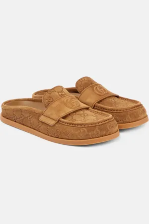 Gucci Mules Celia GG in suede
