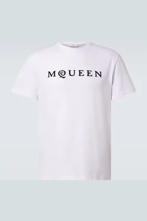 Alexander McQueen T-shirt in cotone con logo