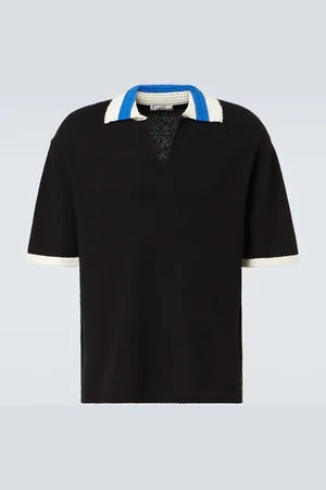 COMMAS Polo in crochet di misto cotone