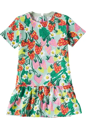 Stella McCartney Abito in jersey di cotone con stampa