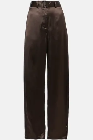 MAGDA BUTRYM Pantaloni regular in raso di misto seta