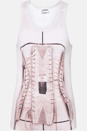 Jean Paul Gaultier Top Trompe l’œil in jersey